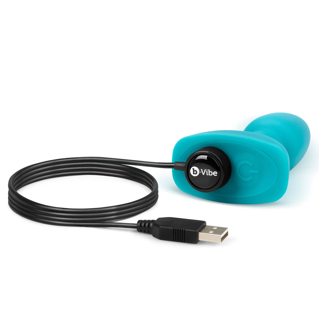 b-Vibe Rimming Plug Petite Silicone Remote Control Vibrating Anal Toy - Teal - Image 6
