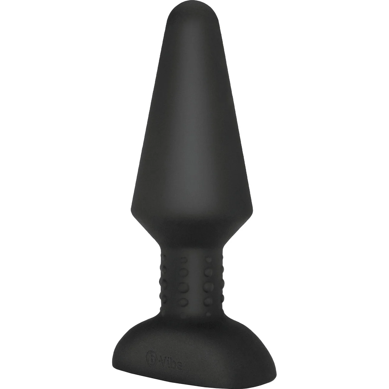 b-Vibe Rimming Plug XL Silicone Remote Control Vibrating Anal Toy - Black - Image 5