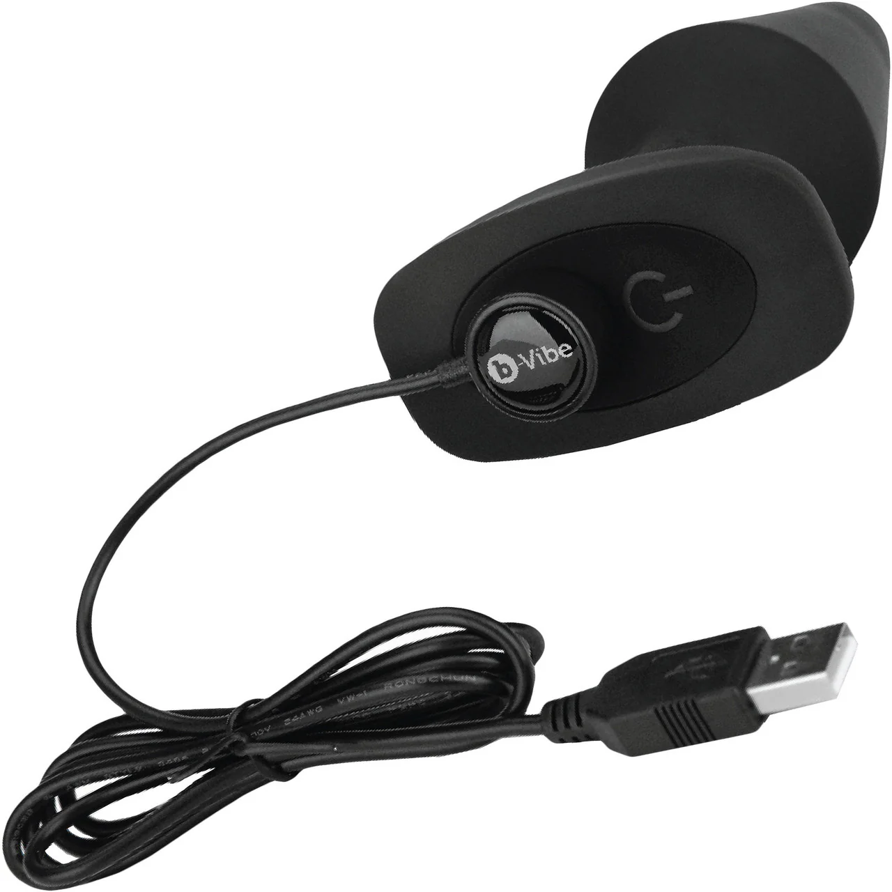 b-Vibe Rimming Plug XL Silicone Remote Control Vibrating Anal Toy - Black - Image 8
