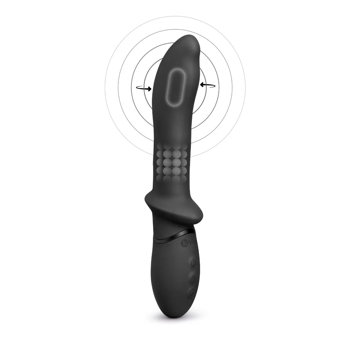 b-Vibe Rimming Rechargeable Silicone P-Spot Vibe - Image 11
