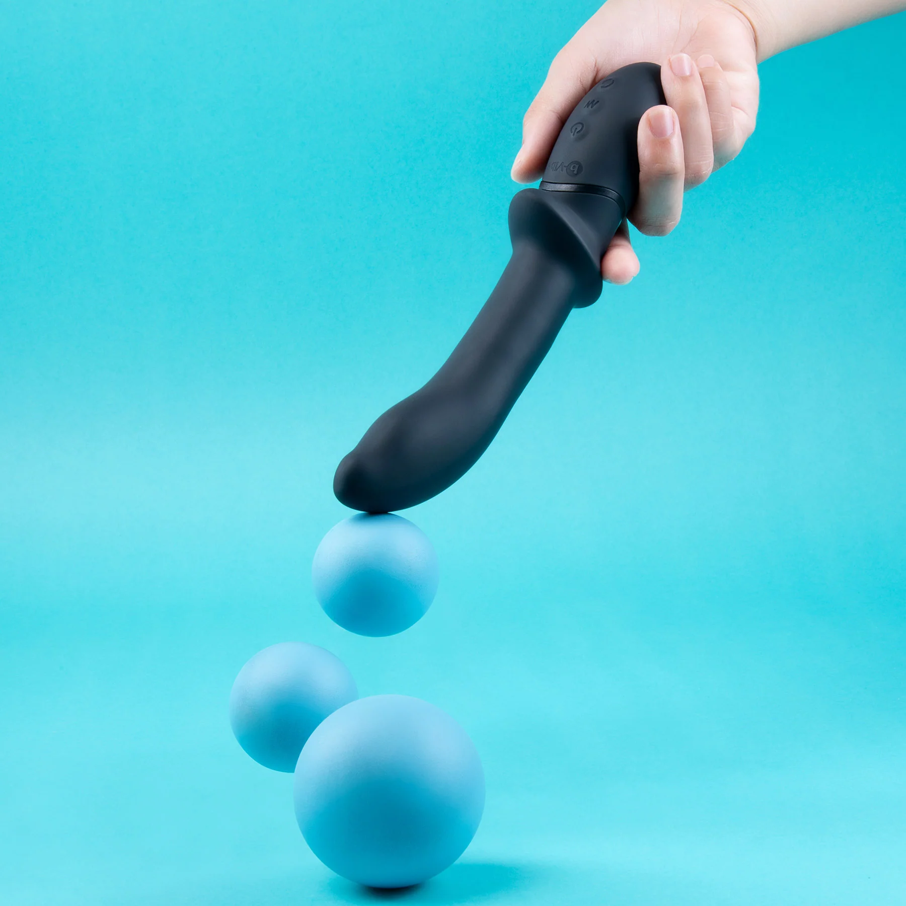 b-Vibe Rimming Rechargeable Silicone P-Spot Vibe - Image 14
