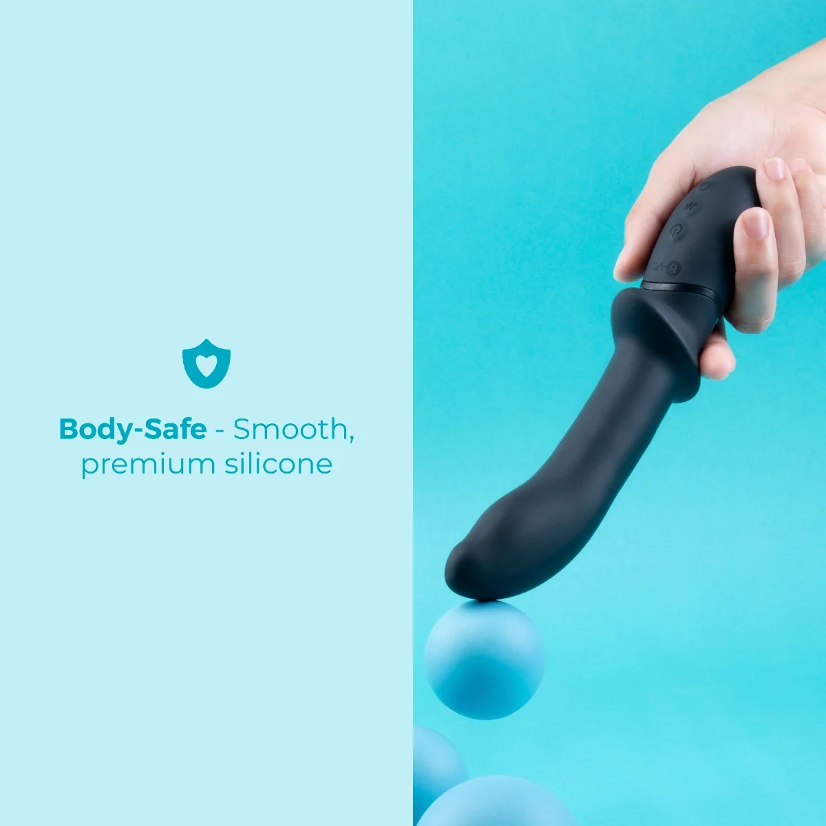 b-Vibe Rimming Rechargeable Silicone P-Spot Vibe - Image 8