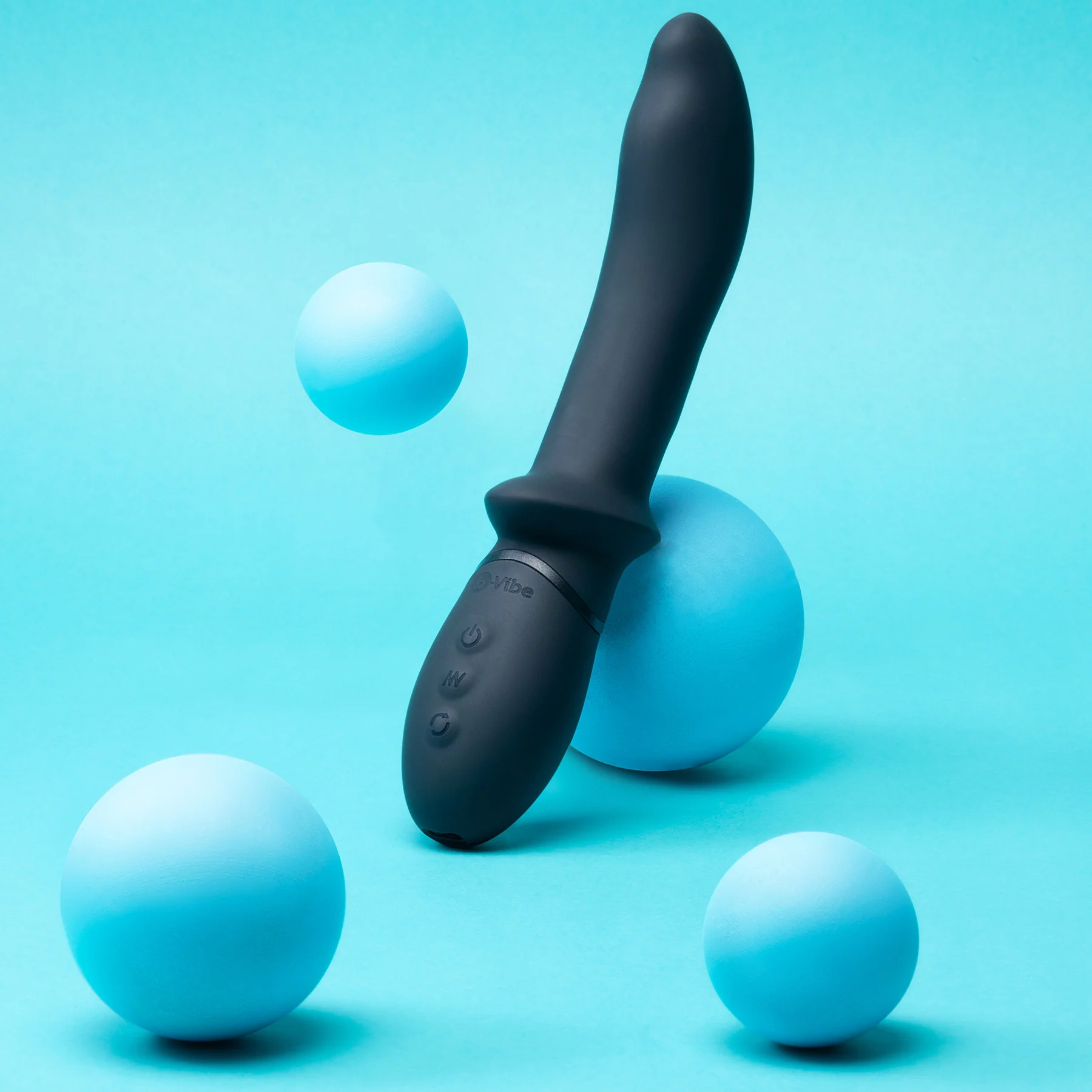 b-Vibe Rimming Rechargeable Silicone P-Spot Vibe - Image 9
