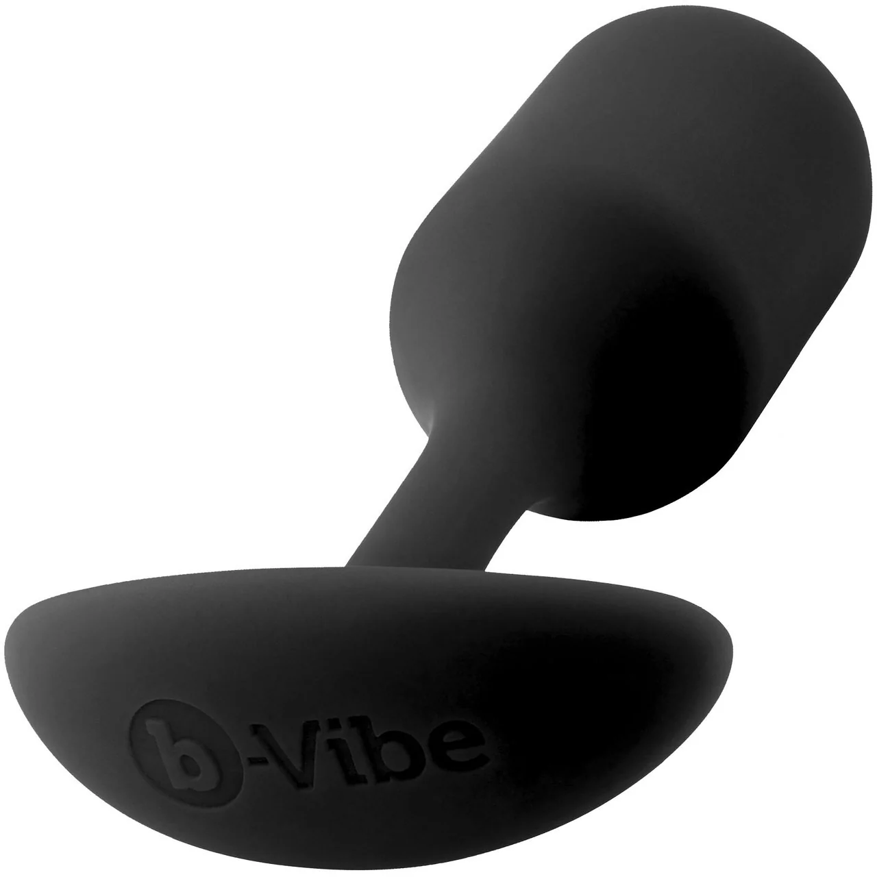 b-Vibe Snug Plug 2 Medium Silicone Weighted Butt Plug - Black - Image 2