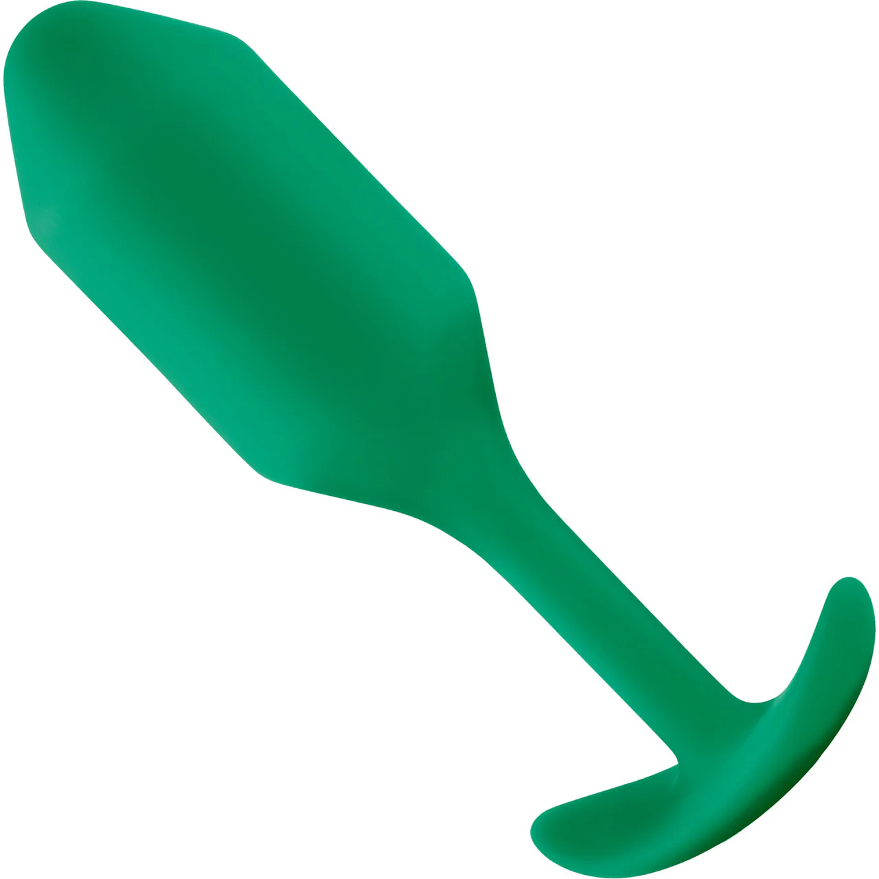 b-Vibe Snug Plug 2 Medium Silicone Weighted Butt Plug - Green - Image 2