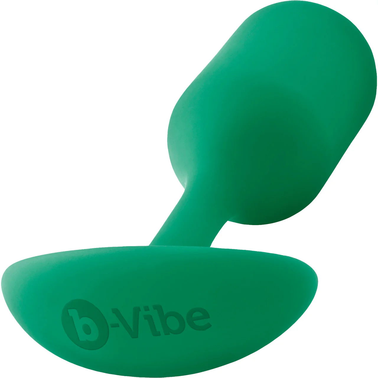 b-Vibe Snug Plug 2 Medium Silicone Weighted Butt Plug - Green - Image 3