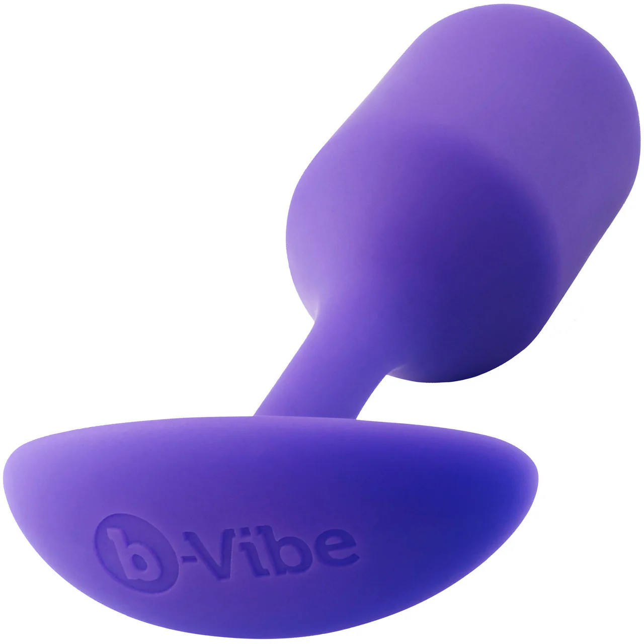 b-Vibe Snug Plug 2 Medium Silicone Weighted Butt Plug - Purple - Image 2
