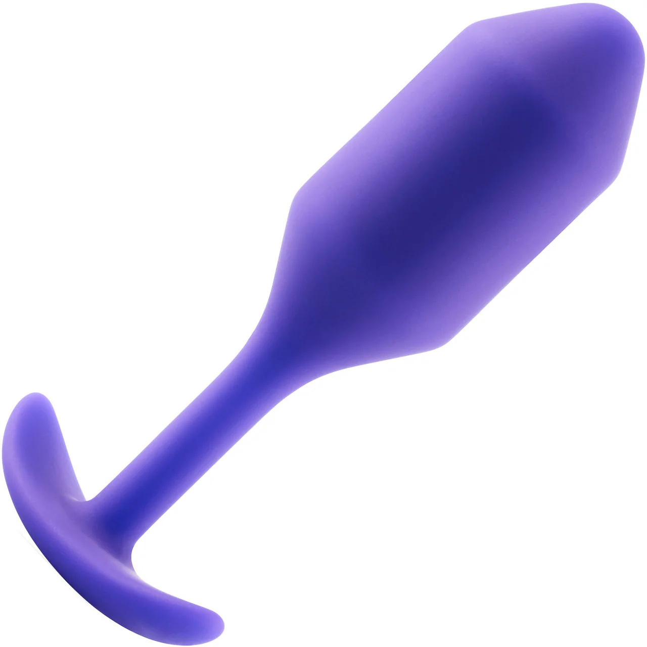 b-Vibe Snug Plug 2 Medium Silicone Weighted Butt Plug - Purple - Image 3