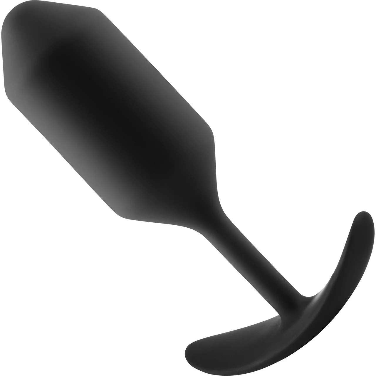 b-Vibe Snug Plug 3 Large Silicone Weighted Butt Plug - Black - Image 2
