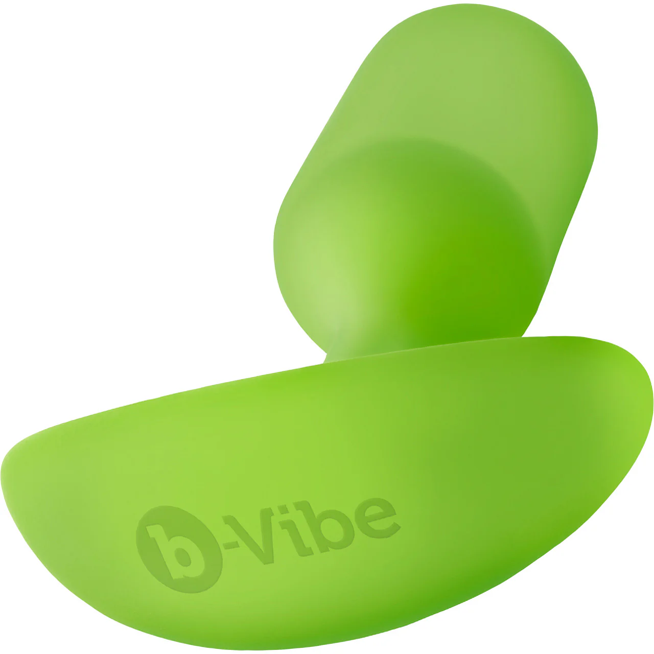 b-Vibe Snug Plug 3 Large Silicone Weighted Butt Plug - Lime - Image 3