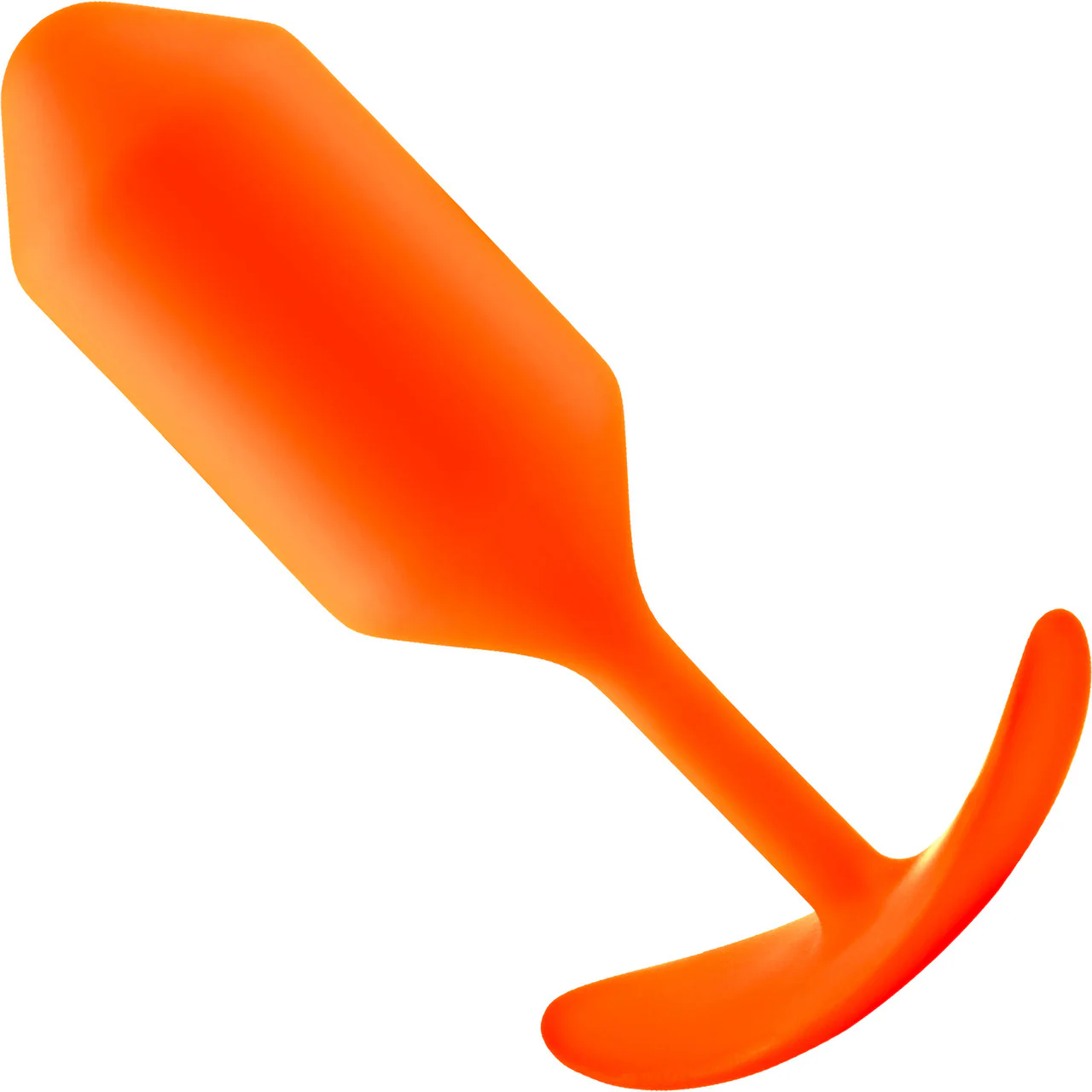 b-Vibe Snug Plug 3 Large Silicone Weighted Butt Plug - Orange - Image 2