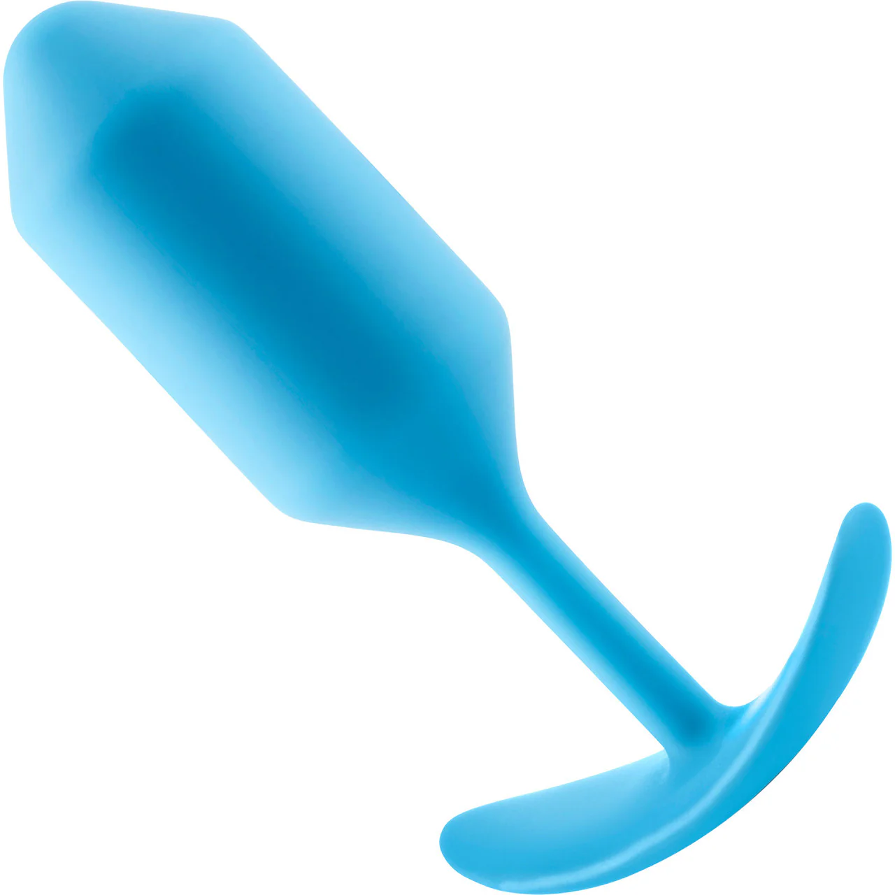 b-Vibe Snug Plug 3 Large Silicone Weighted Butt Plug - Teal - Image 3