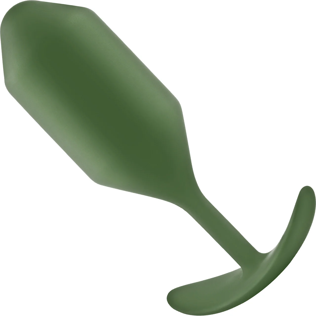 b-Vibe Snug Plug 4 Extra-Large Silicone Weighted Butt Plug - Army - Image 2