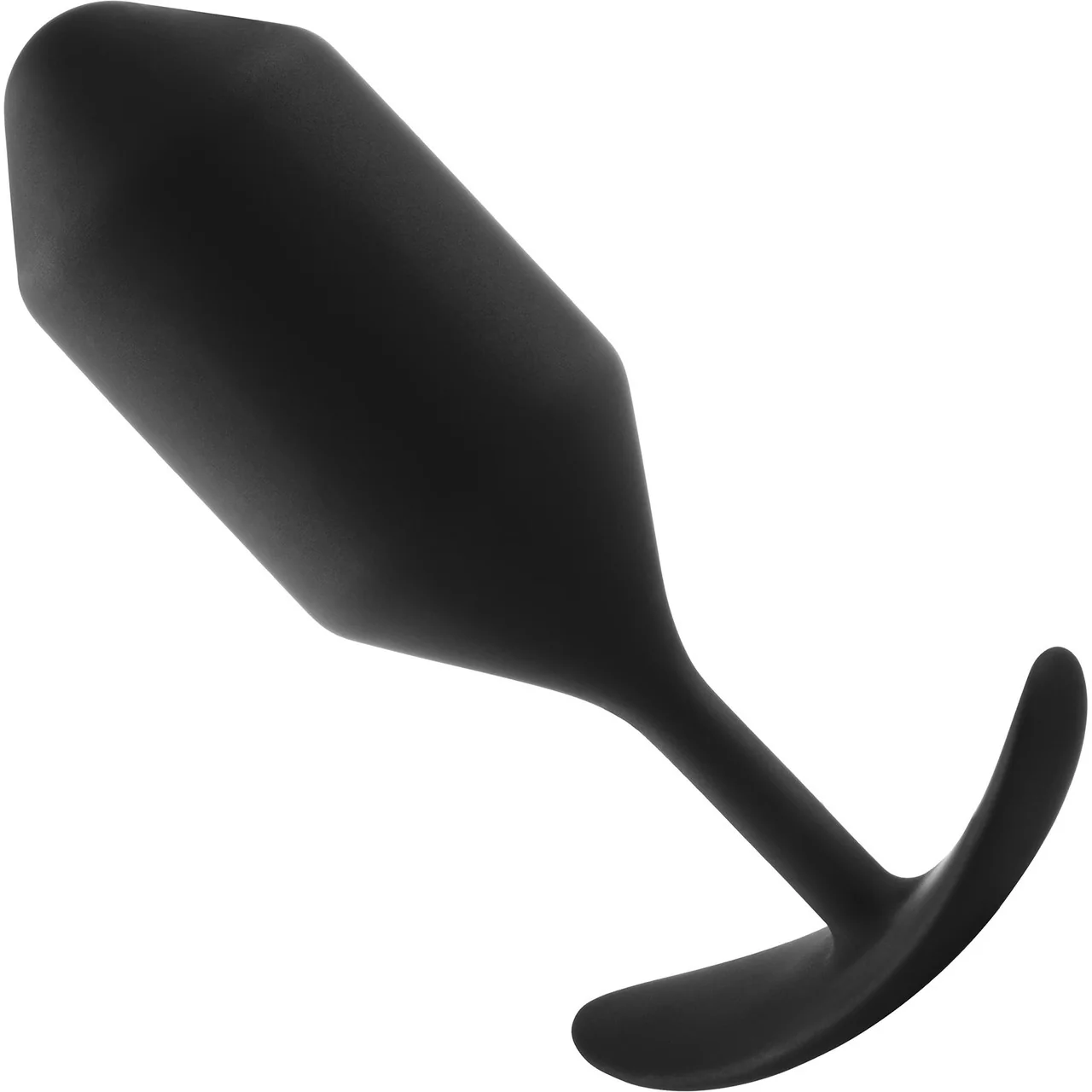 b-Vibe Snug Plug 4 Extra-Large Silicone Weighted Butt Plug - Black - Image 2