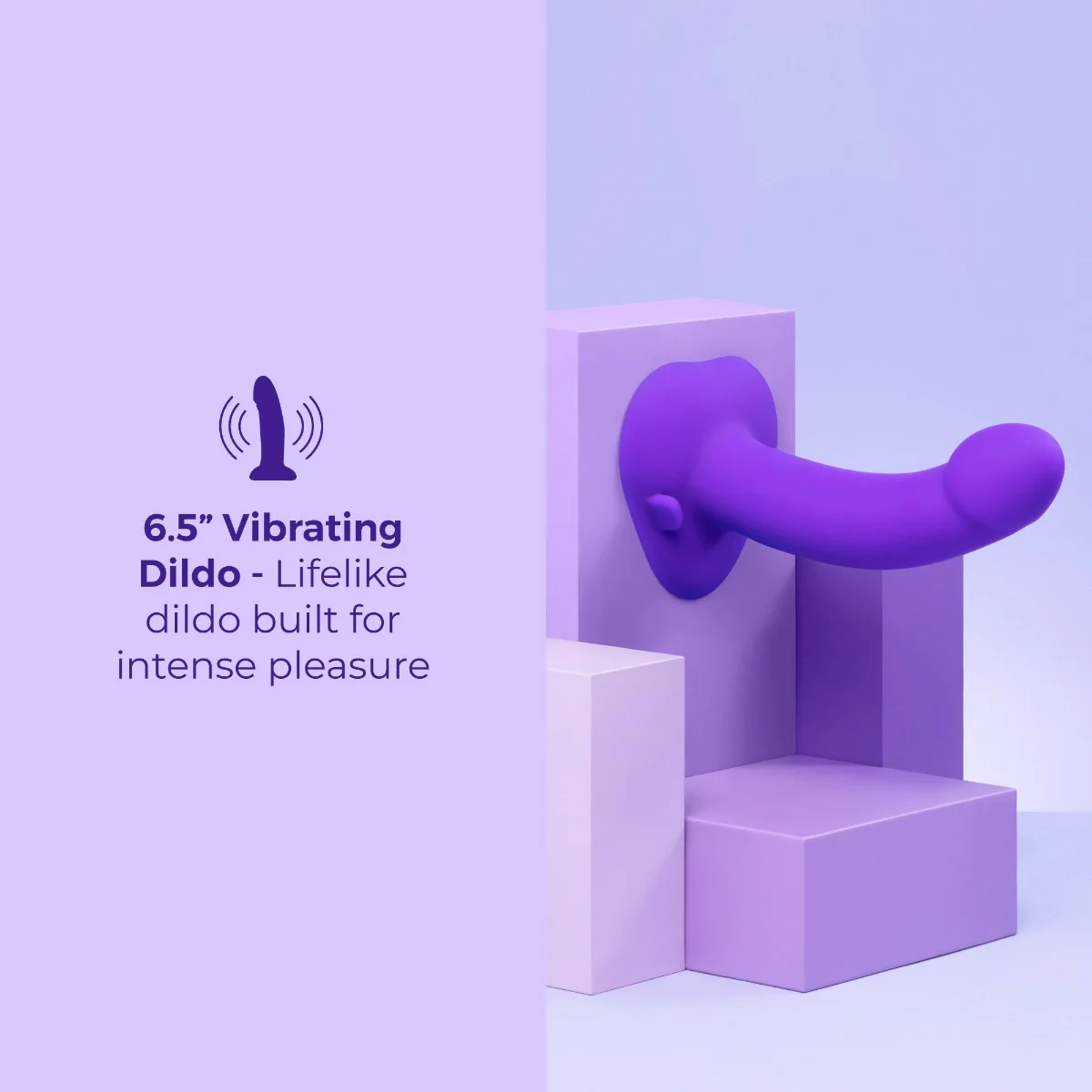 b-Vibe Vibrating Curved Silicone Dildo Strap-On Kit - Image 11