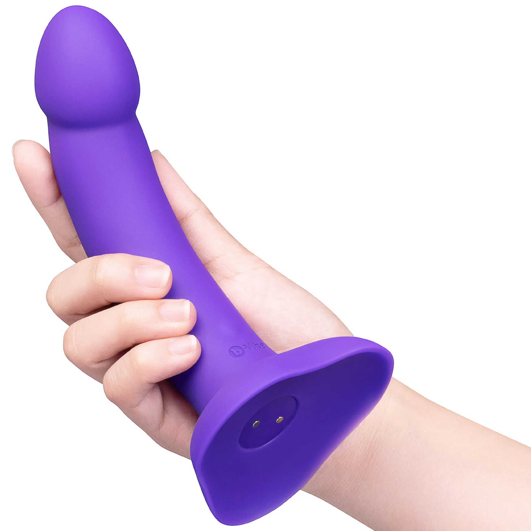 b-Vibe Vibrating Curved Silicone Dildo Strap-On Kit - Image 4