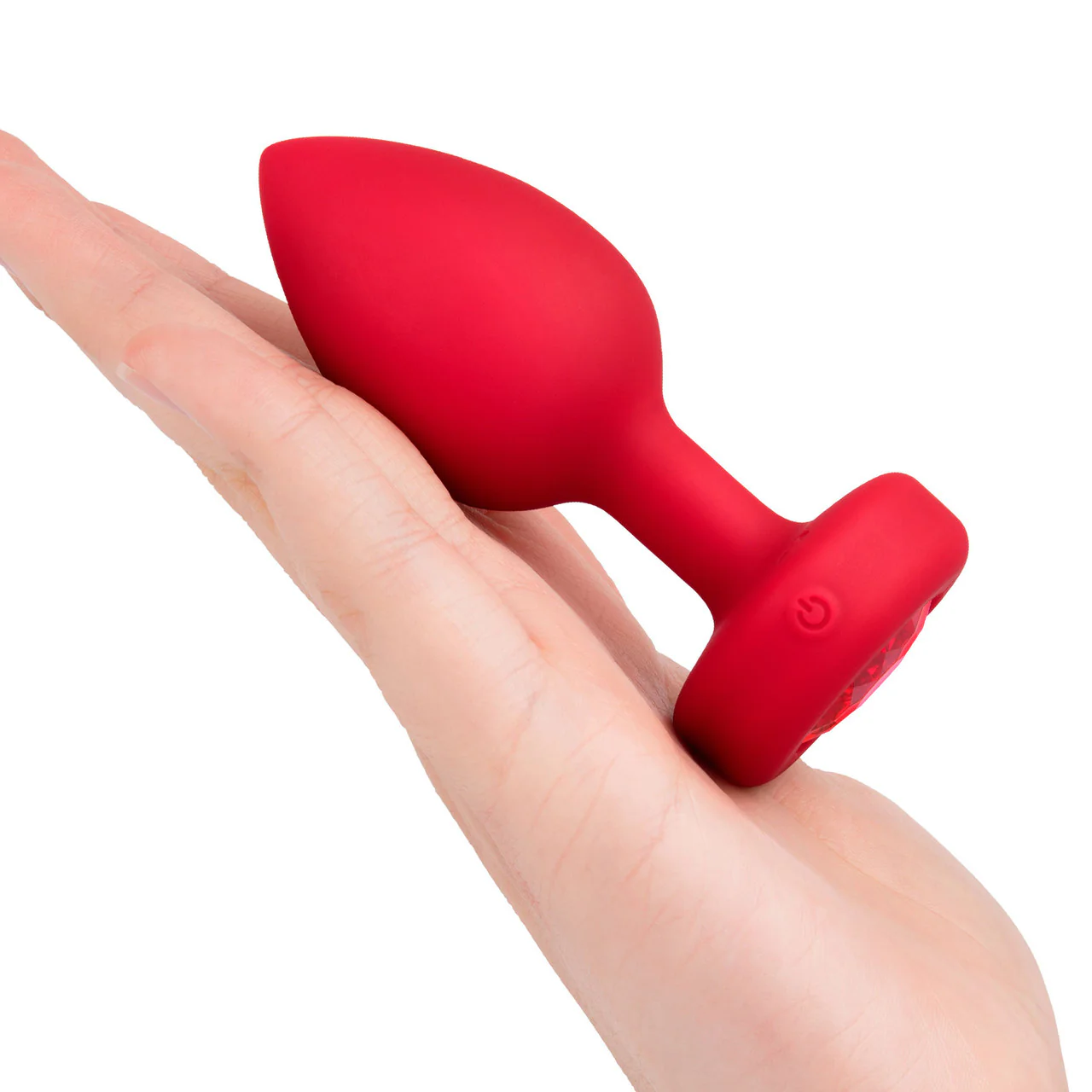 b-Vibe Vibrating Heart Silicone Rechargeable Anal Plug With Remote - Medium / Large - Image 6