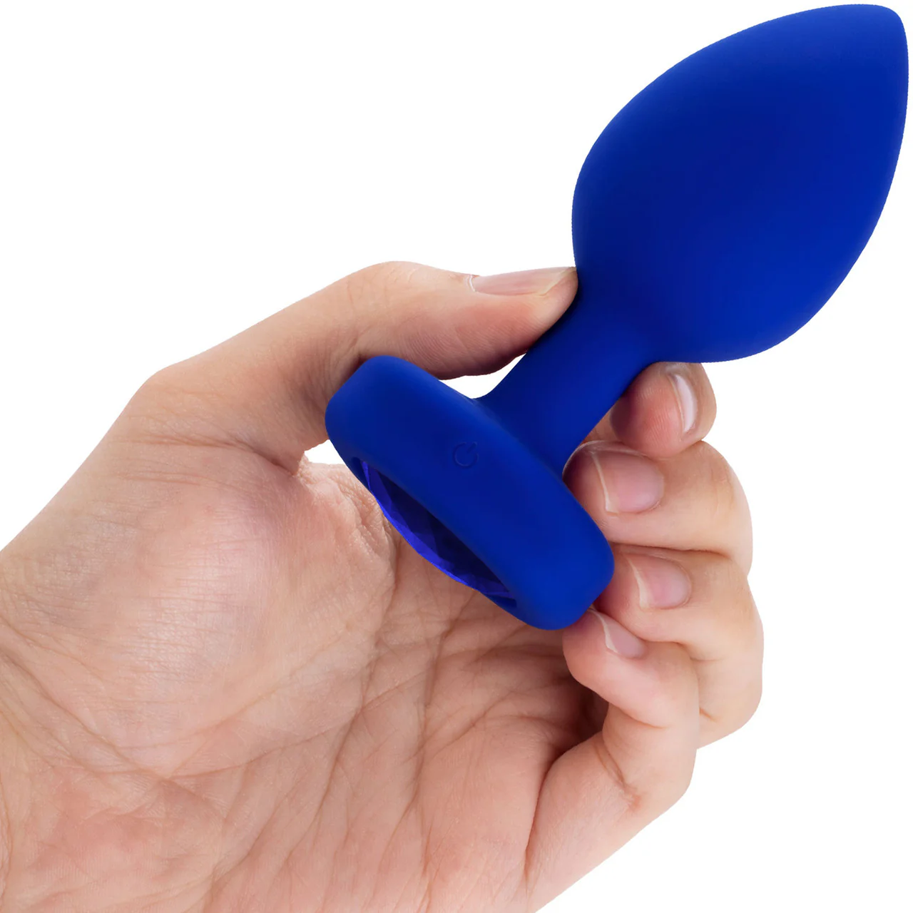 b-Vibe Vibrating Jewel Plug L/XL Remote Control Silicone Anal Toy - Navy - Image 10