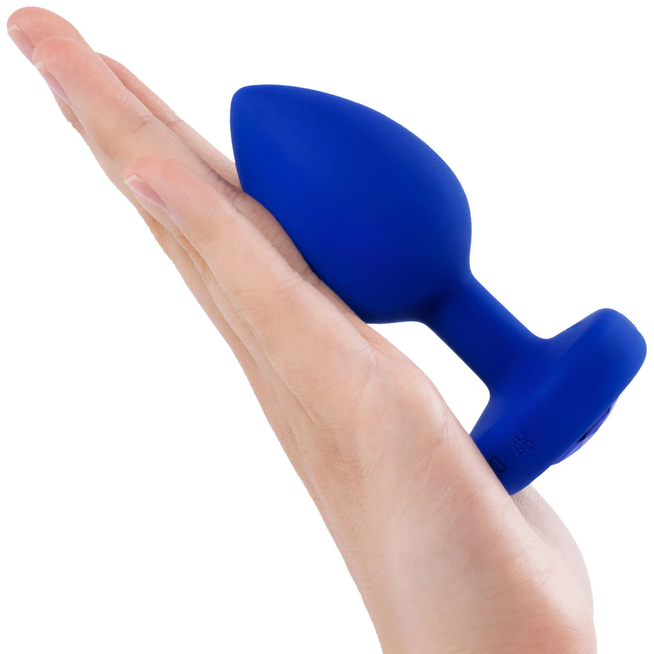 b-Vibe Vibrating Jewel Plug L/XL Remote Control Silicone Anal Toy - Navy - Image 9