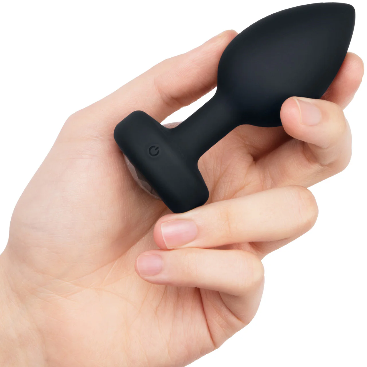 b-Vibe Vibrating Jewel Plug M/L Remote Control Silicone Anal Toy - Black - Image 11