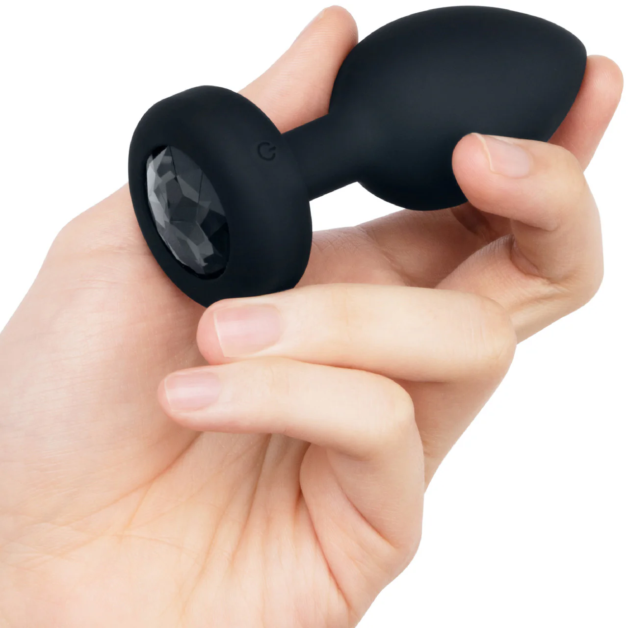 b-Vibe Vibrating Jewel Plug M/L Remote Control Silicone Anal Toy - Black - Image 8