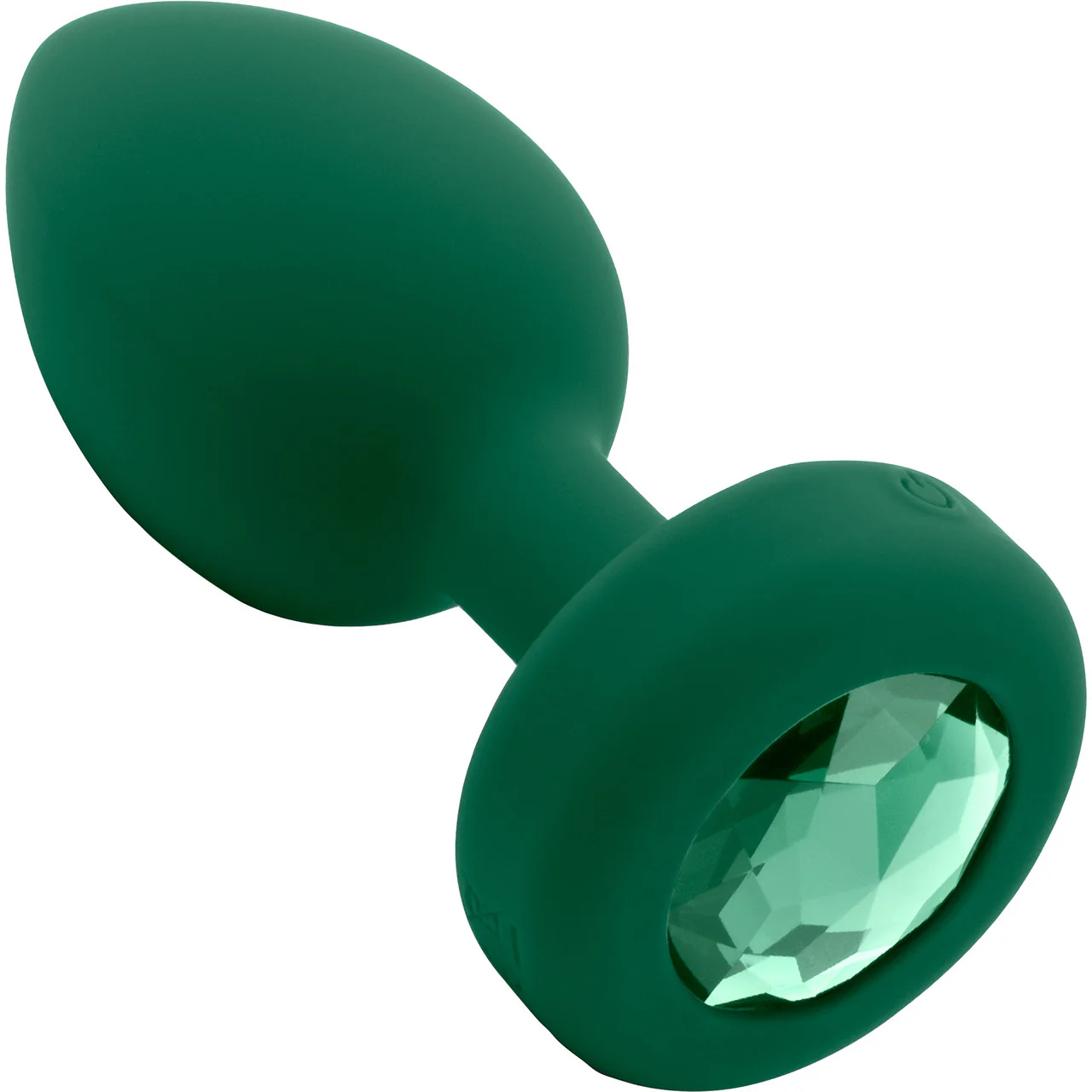 b-Vibe Vibrating Jewel Plug M/L Remote Control Silicone Anal Toy - Emerald Green - Image 3