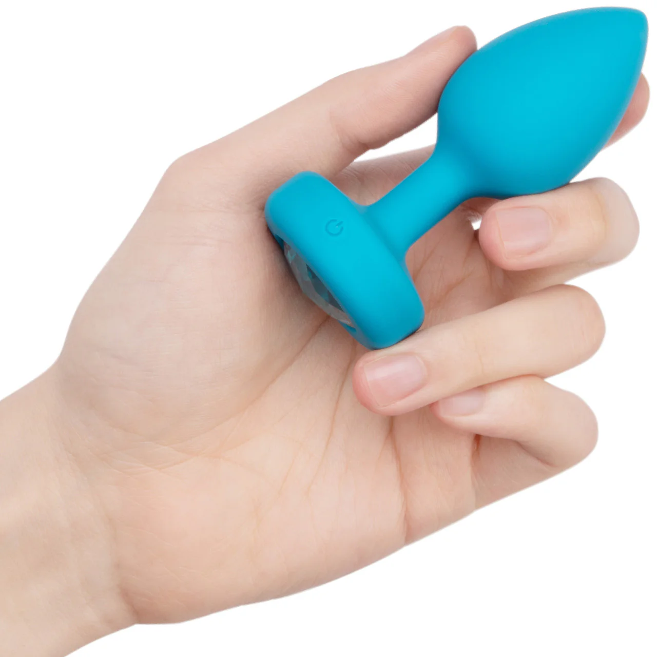 b-Vibe Vibrating Jewel Plug S/M Remote Control Silicone Anal Toy - Teal - Image 11