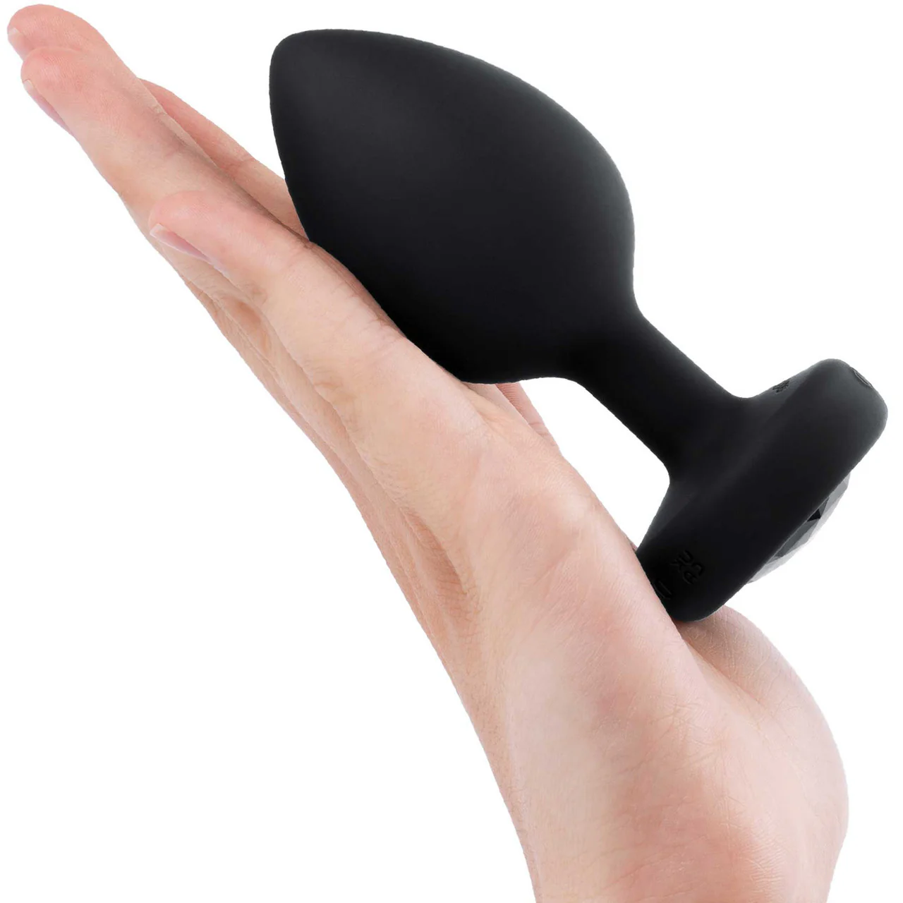 b-Vibe Vibrating Jewel Plug XXL Remote Control Silicone Anal Toy - Black - Image 10
