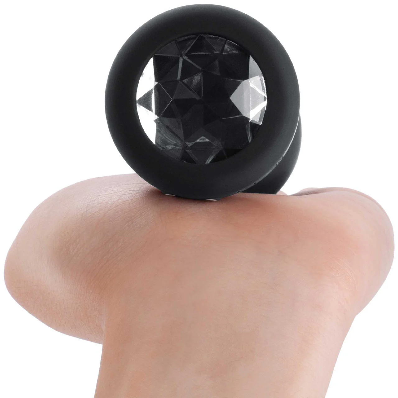 b-Vibe Vibrating Jewel Plug XXL Remote Control Silicone Anal Toy - Black - Image 8