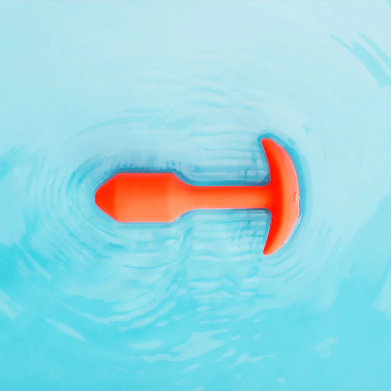 b-Vibe Vibrating Snug Plug 1 Rechargeable Silicone Anal Plug - Orange - Image 12