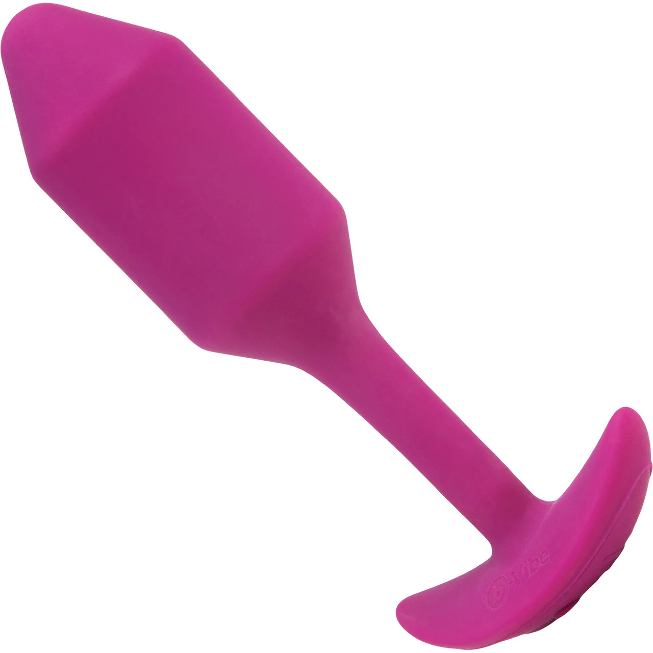 b-Vibe Vibrating Snug Plug 2 Rechargeable Silicone Anal Plug - Rose - Image 4