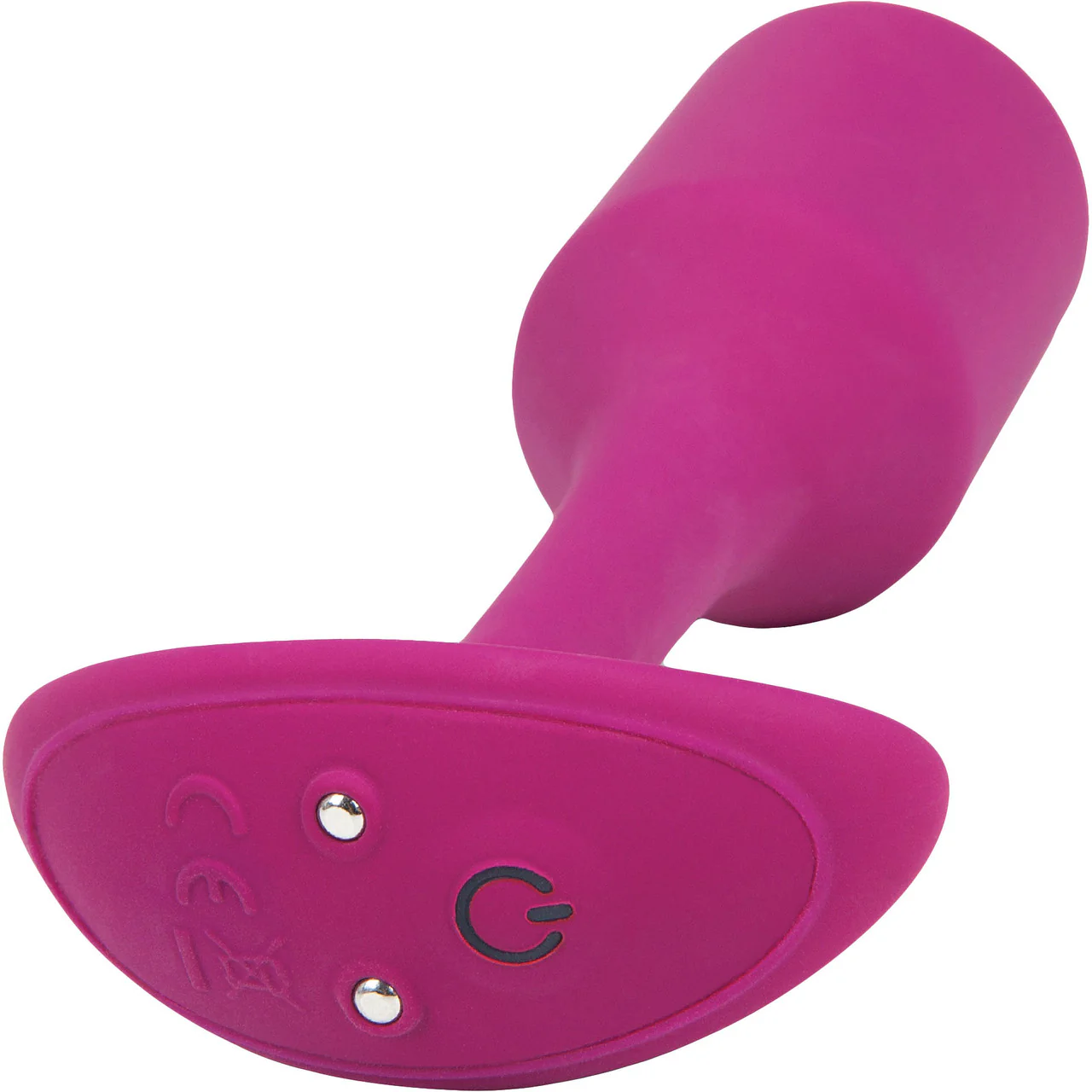 b-Vibe Vibrating Snug Plug 2 Rechargeable Silicone Anal Plug - Rose - Image 5