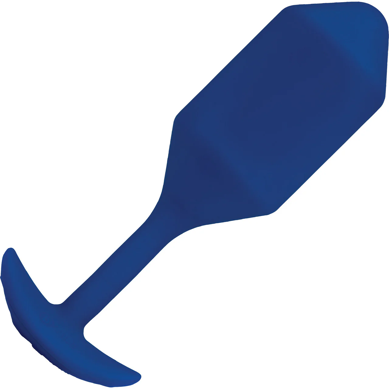 b-Vibe Vibrating Snug Plug 4 Rechargeable Silicone Anal Plug - Navy - Image 4