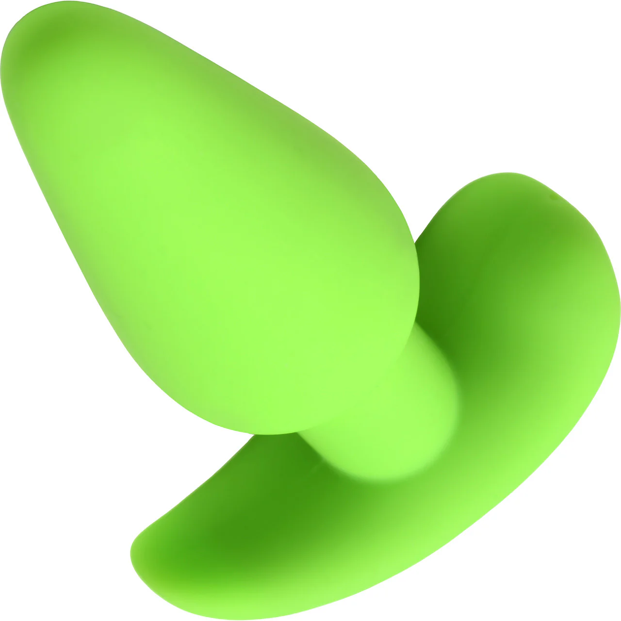 BANG! 21X Rechargeable Waterproof Vibrating Glow In The Dark Silicone Butt Plug With Remote - Green - Image 4