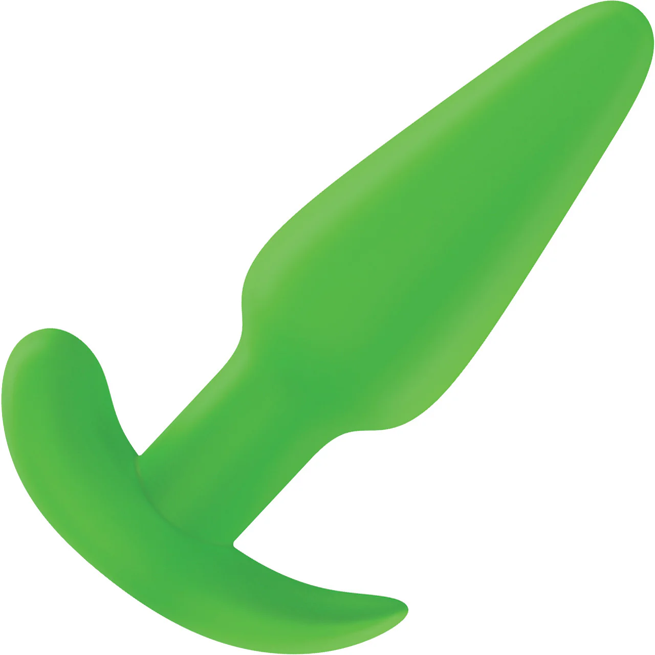 BANG! 21X Rechargeable Waterproof Vibrating Glow In The Dark Silicone Butt Plug With Remote - Green - Image 6