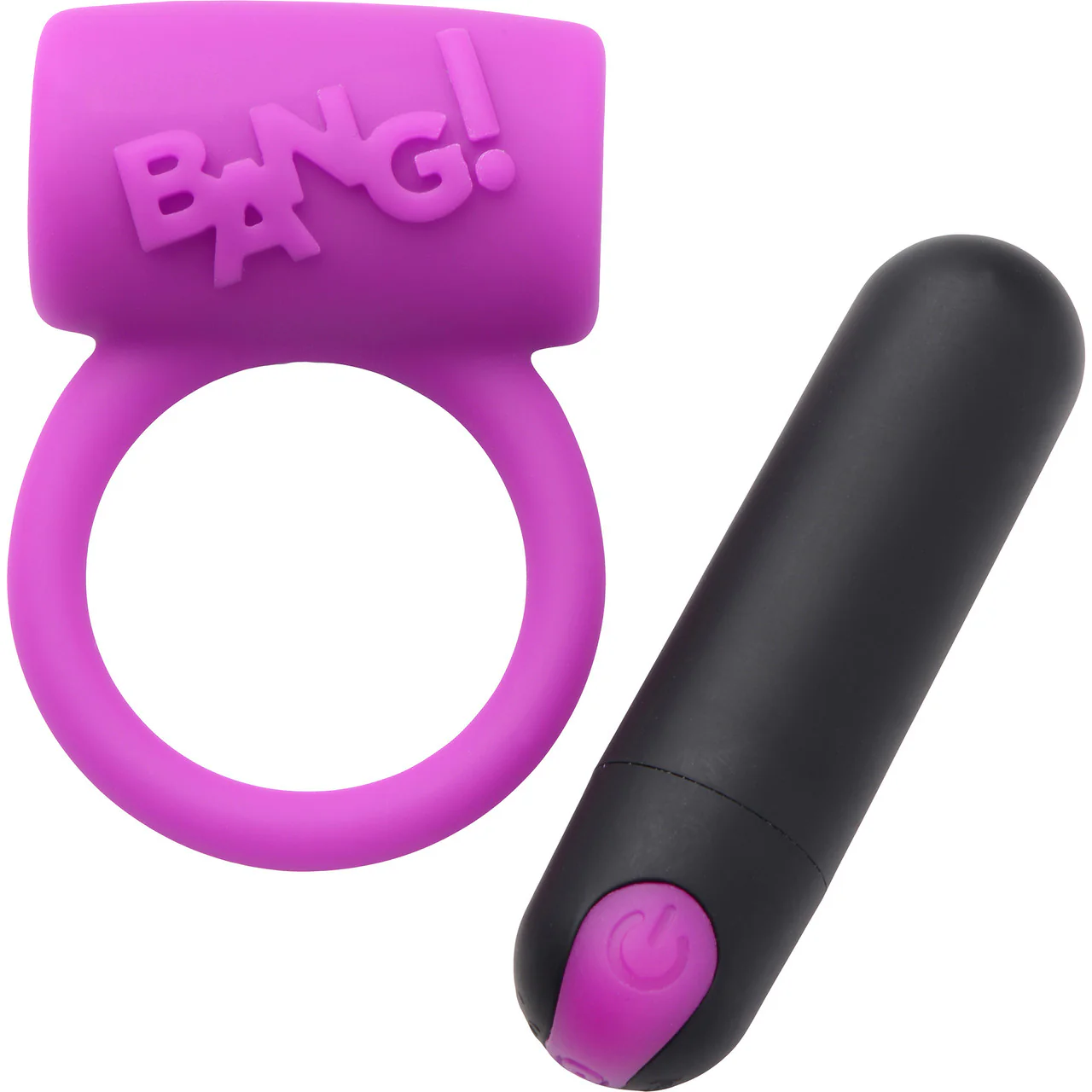 BANG! Couples Finger Sleeve & Love Ring Kit With Bullet Vibrator & Blindfold - Image 5
