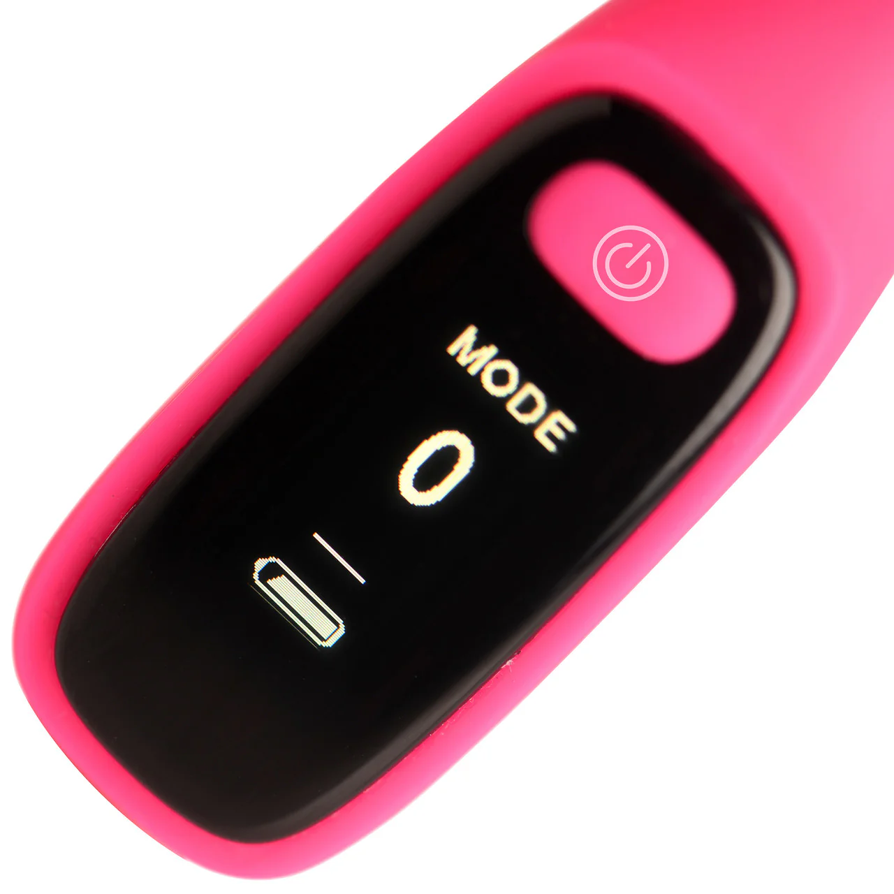 BANG! Digital Display Rechargeable Waterproof Silicone Dual Stimulation Vibrator - Pink - Image 5