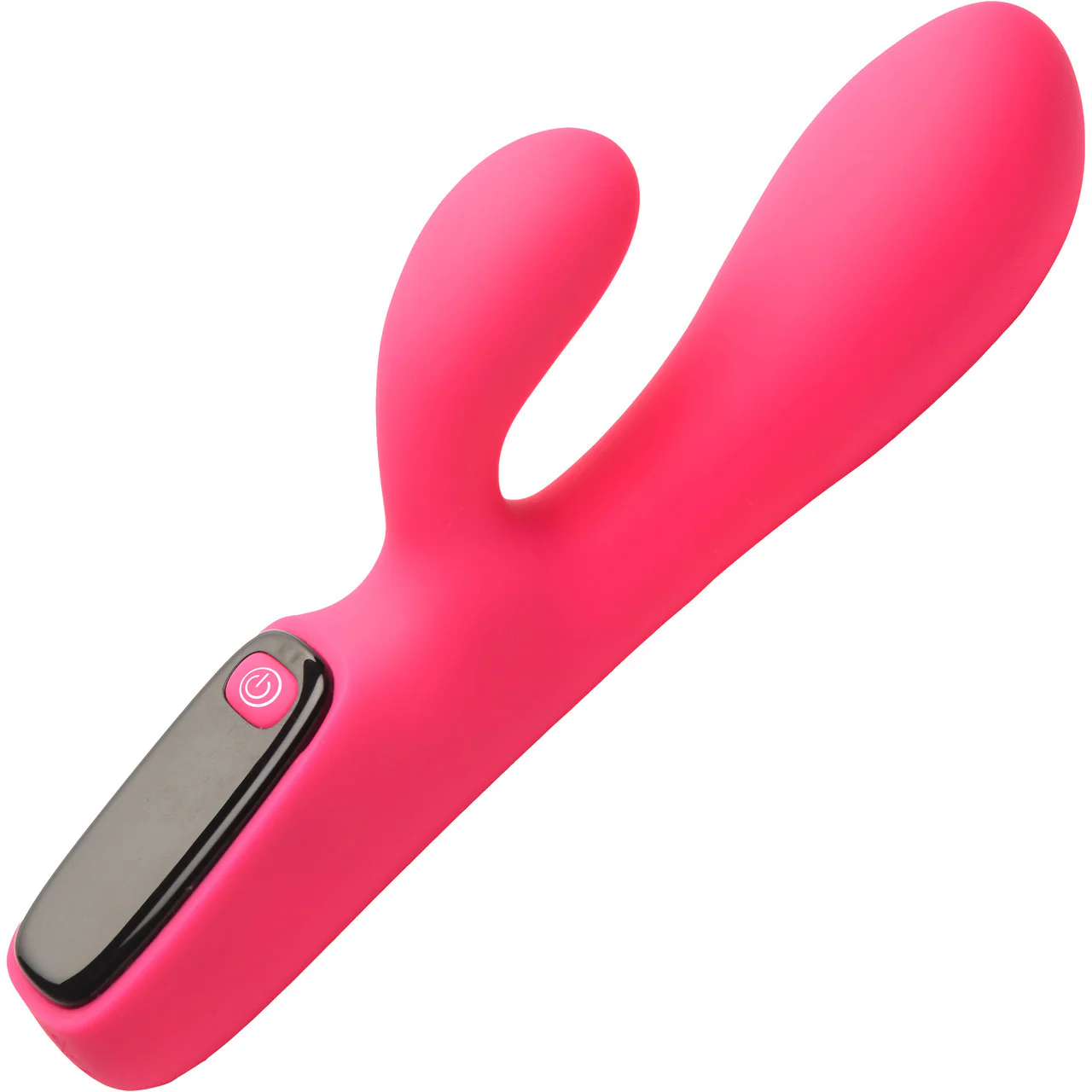BANG! Digital Display Rechargeable Waterproof Silicone Dual Stimulation Vibrator - Pink - Image 7