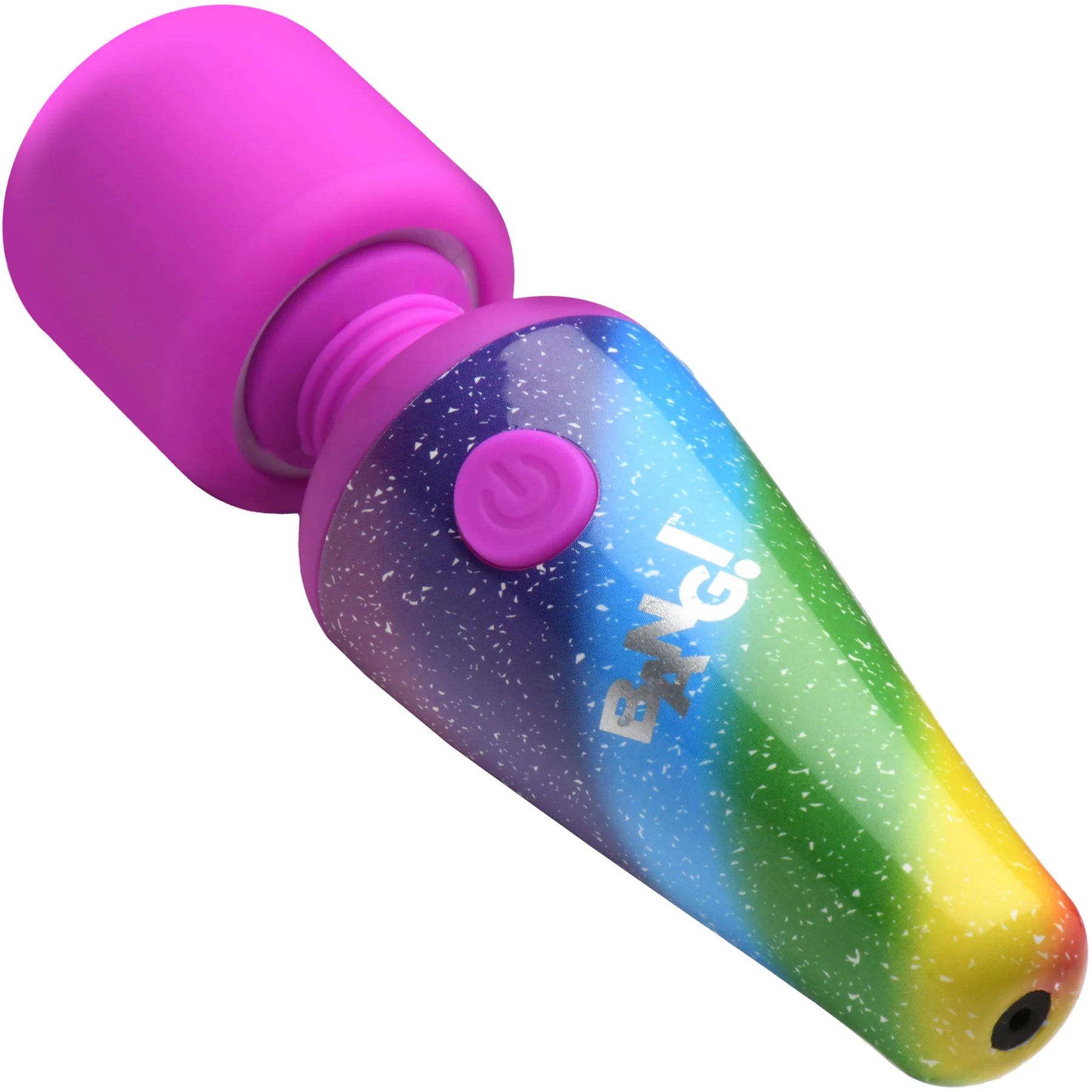 Bang! Rainbow Mini Wand Rechargeable Silicone Vibrator - Image 2