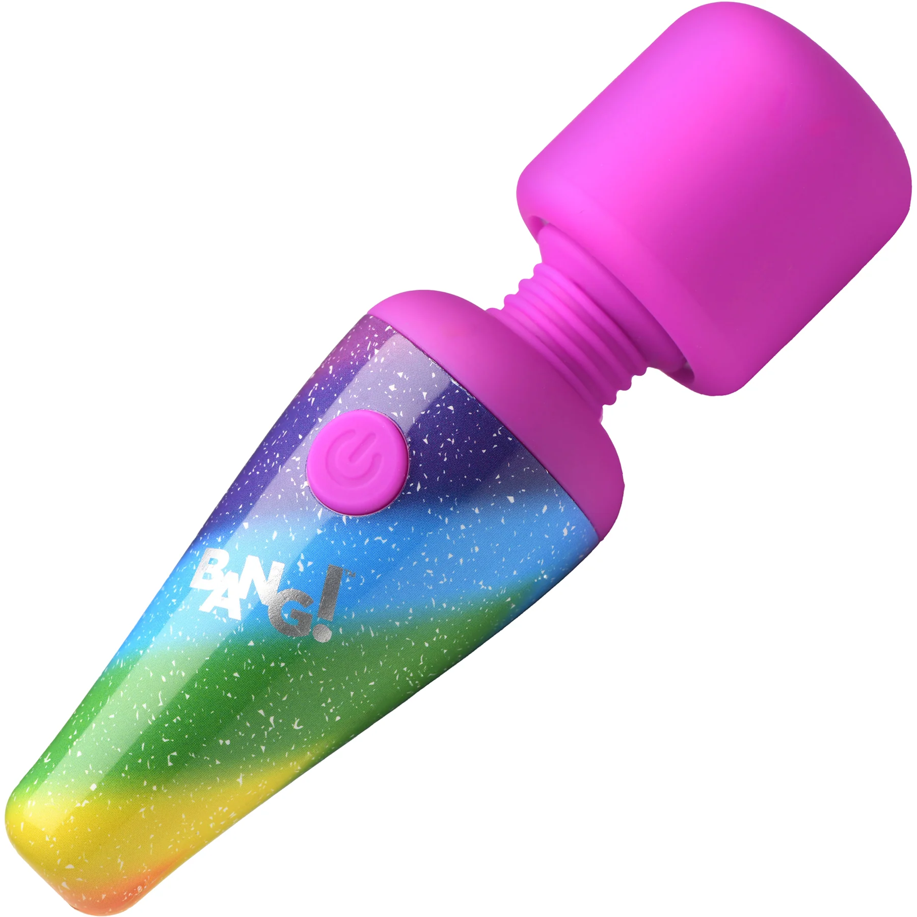 Bang! Rainbow Mini Wand Rechargeable Silicone Vibrator - Image 3