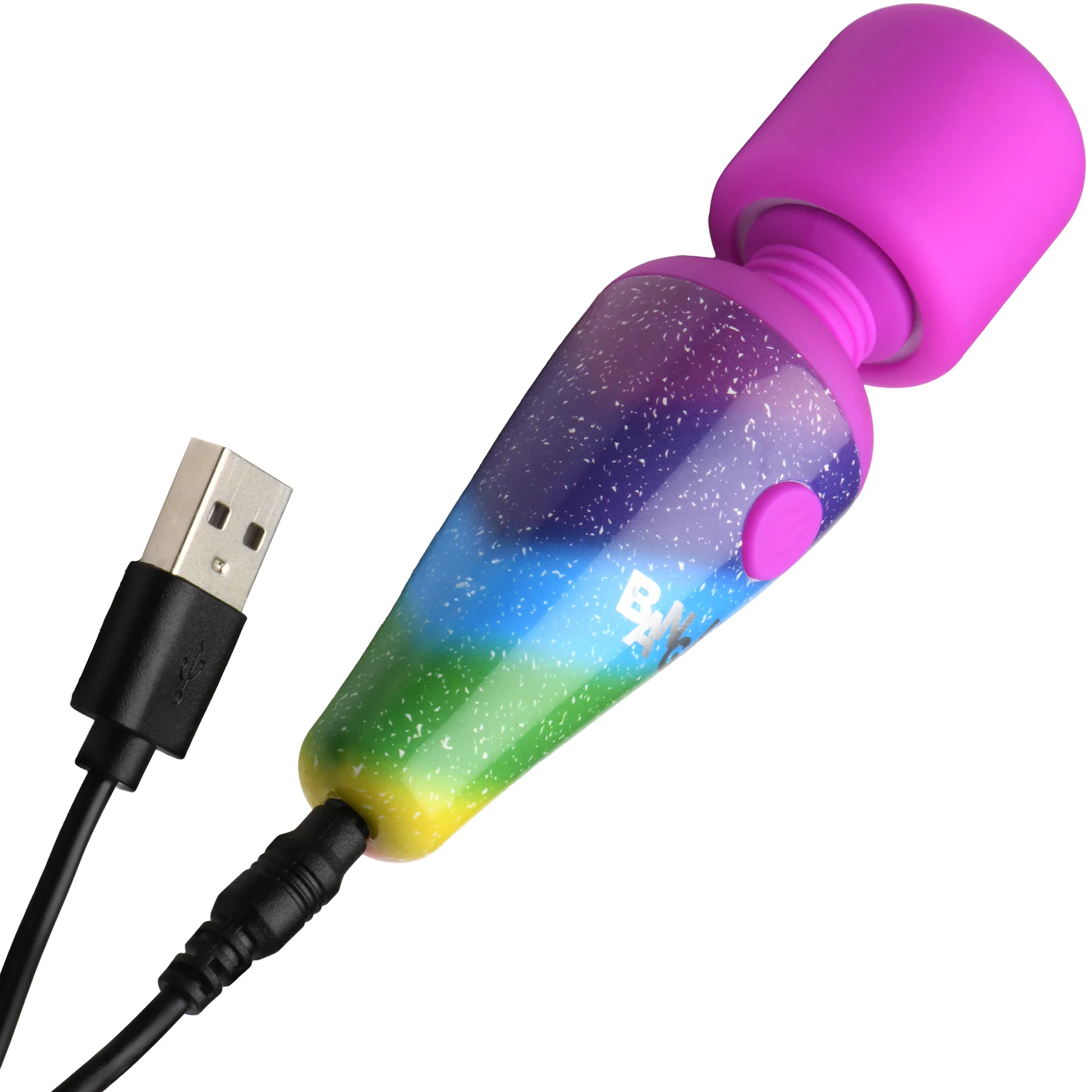 Bang! Rainbow Mini Wand Rechargeable Silicone Vibrator - Image 5