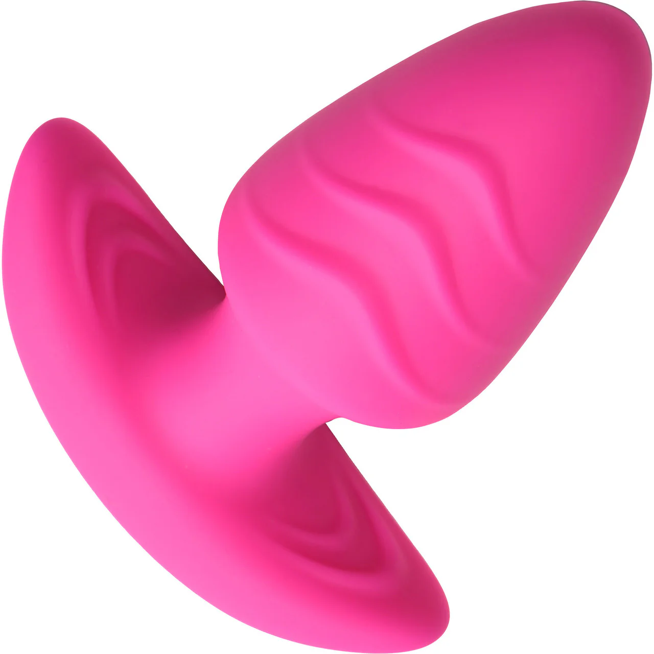 BANG! Rechargeable Rotating & Vibrating Silicone Butt Plug With Remote - Pink - Image 3