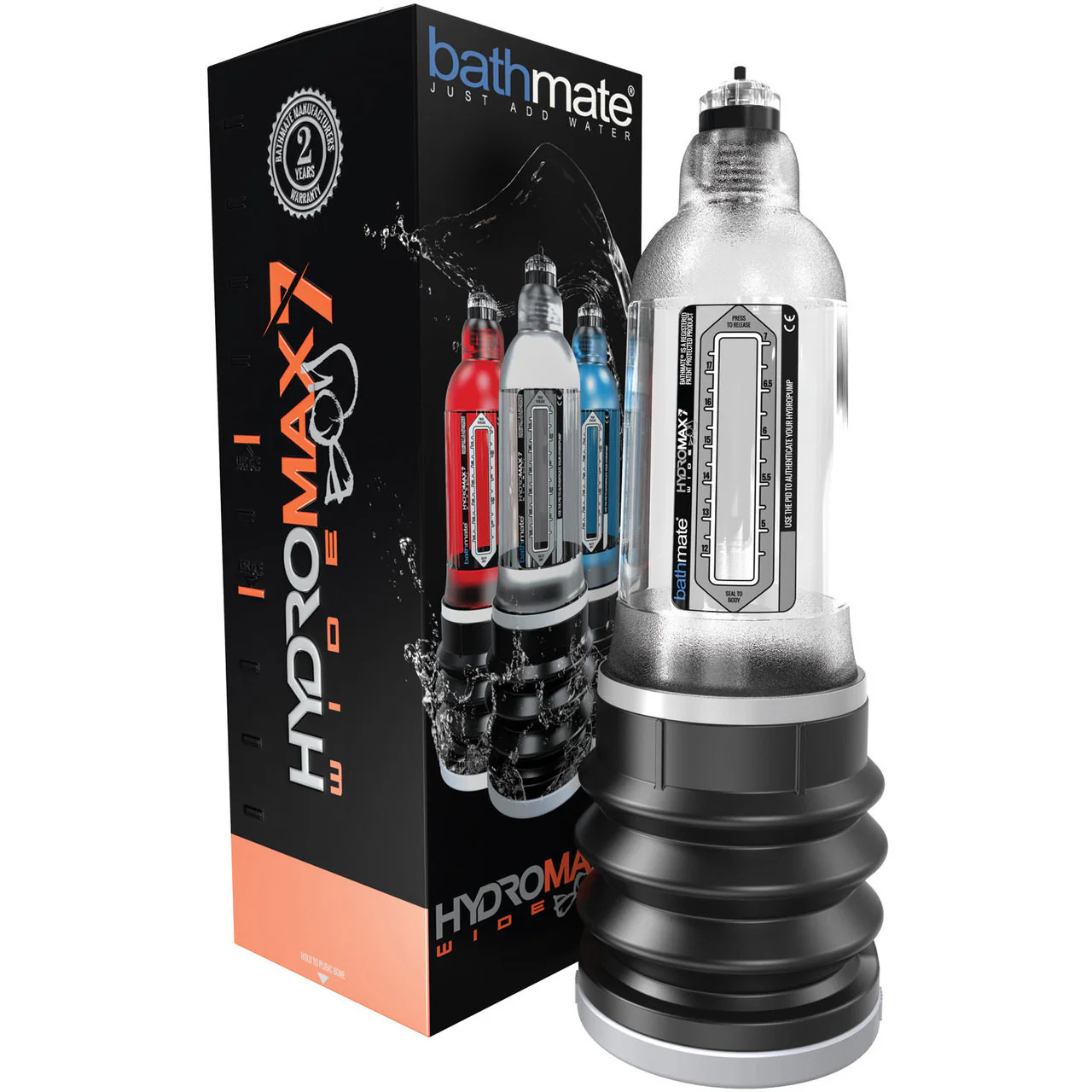 Bathmate Hydromax7 Wide Boy Penis Enlargement Device - Crystal Clear - Image 3