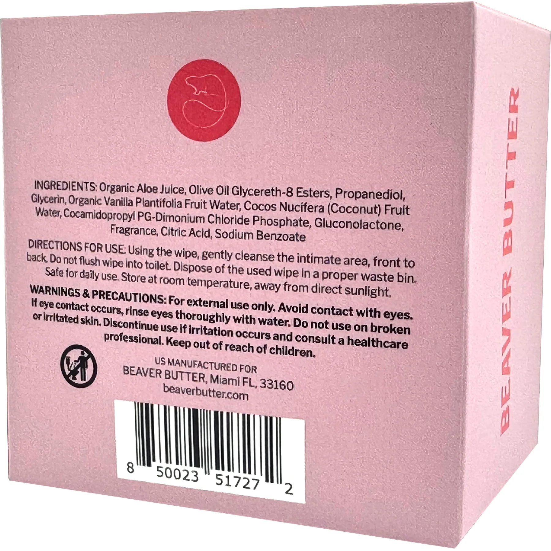 Beaver Butter Individual Fresh Wipes - 10 Pack - Image 5