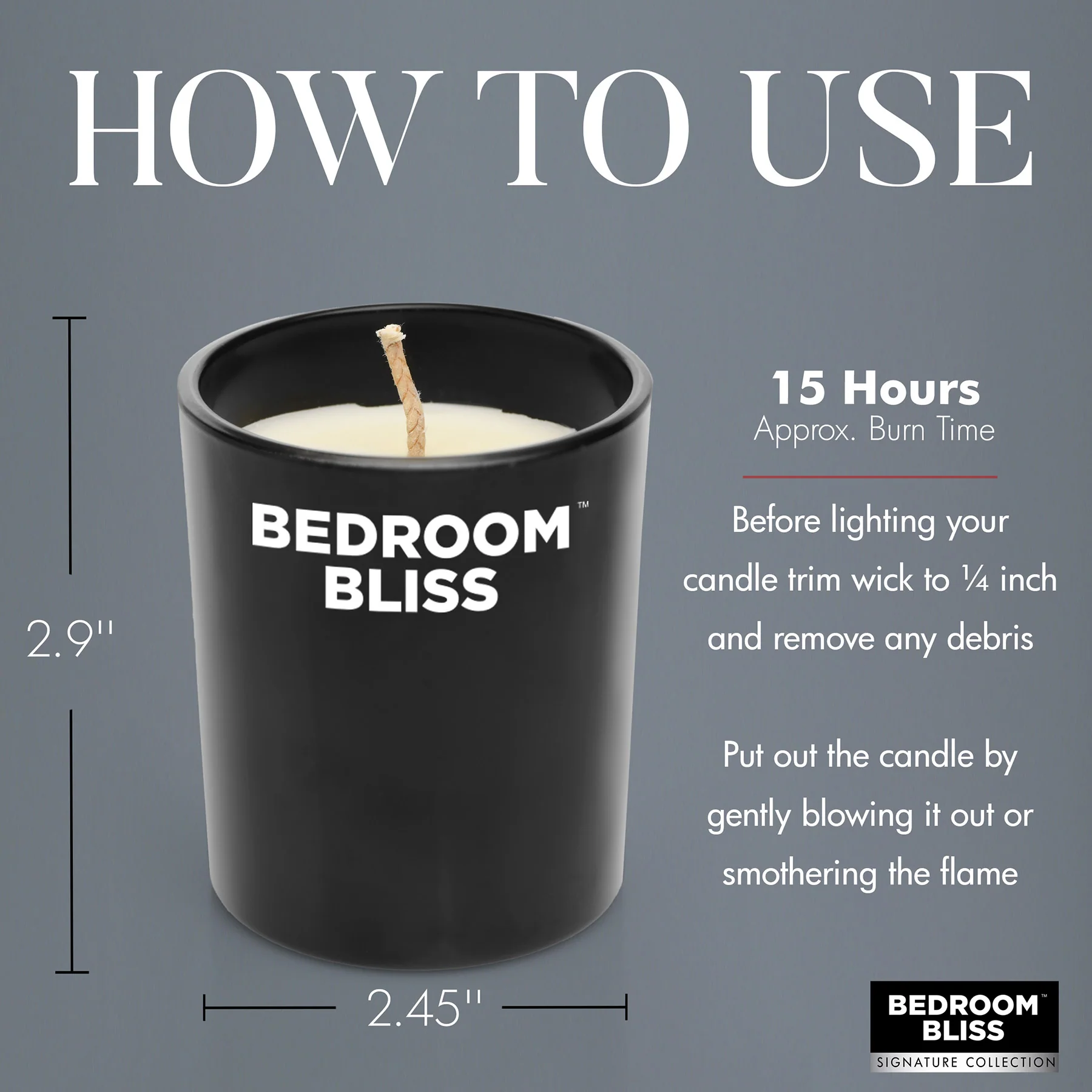 Bedroom Bliss Lover's Vanilla Scented Massage Candle - Image 3