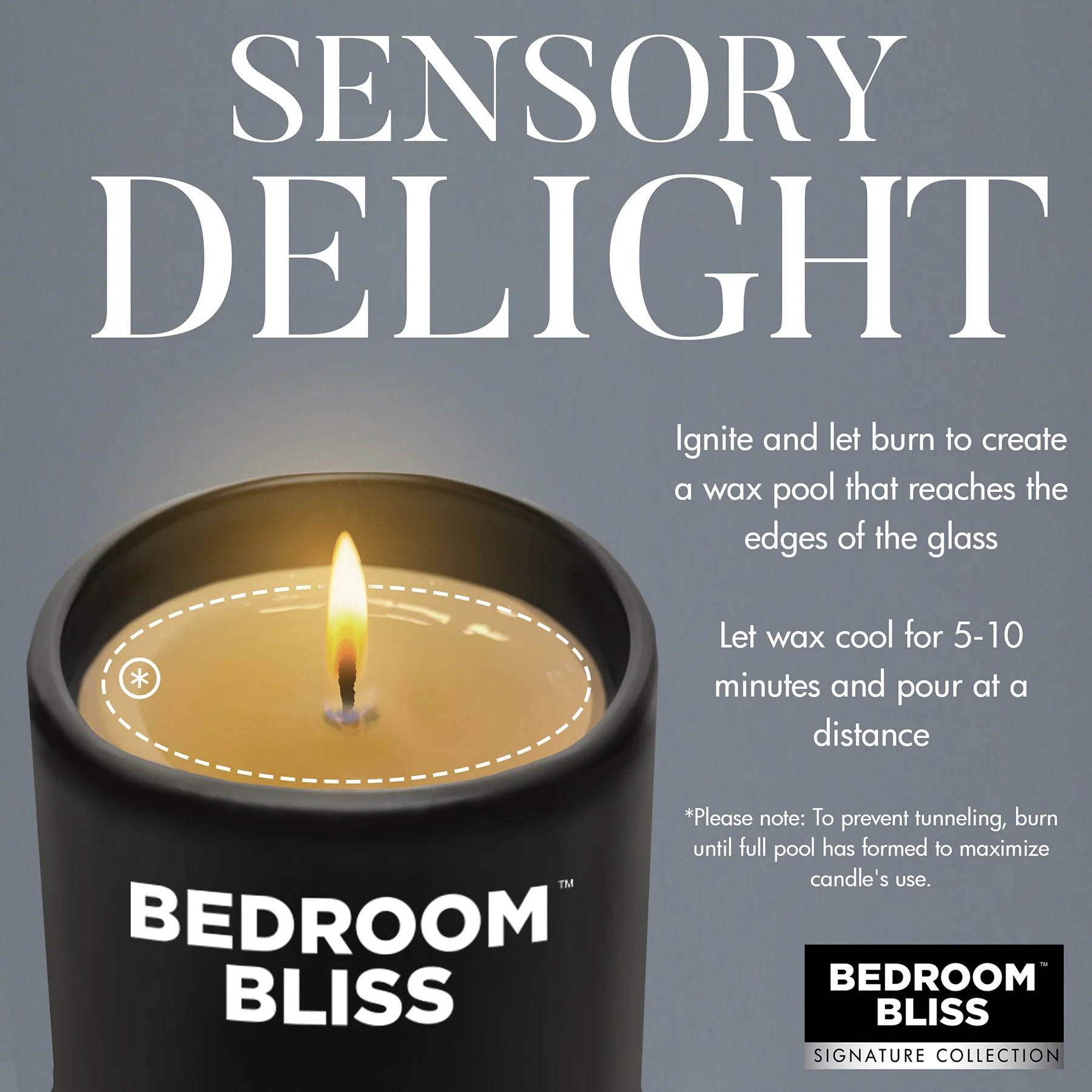 Bedroom Bliss Lover's Vanilla Scented Massage Candle - Image 4