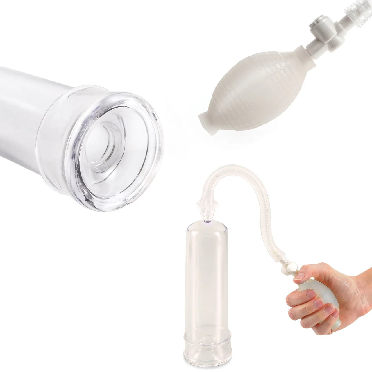 Beginner's Power Pump - Penis Pump by Pump Worx - Clear - Image 3