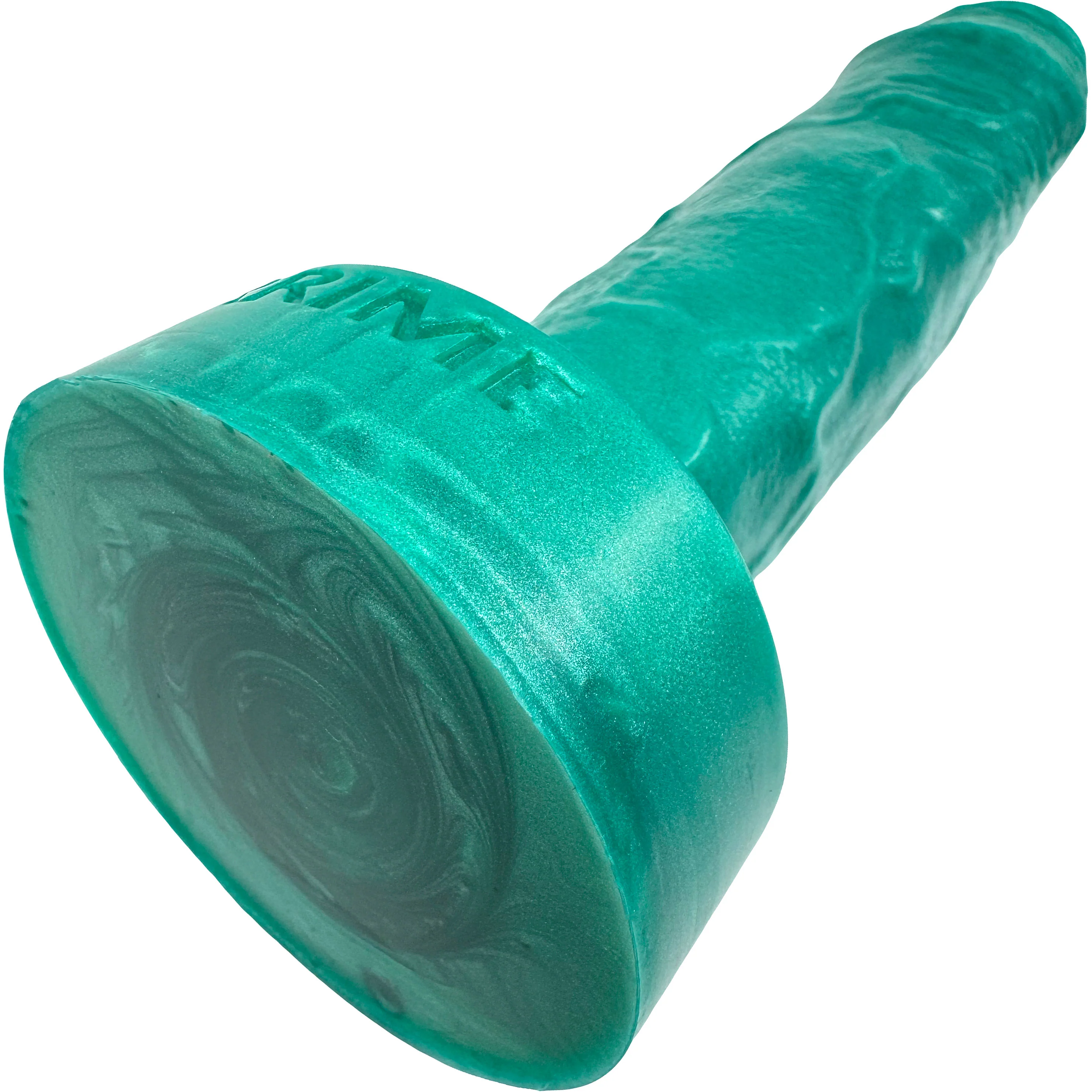 Bella Uncut Dual Density 8" Silicone Dildo By Uberrime - Sea Foam - Image 7