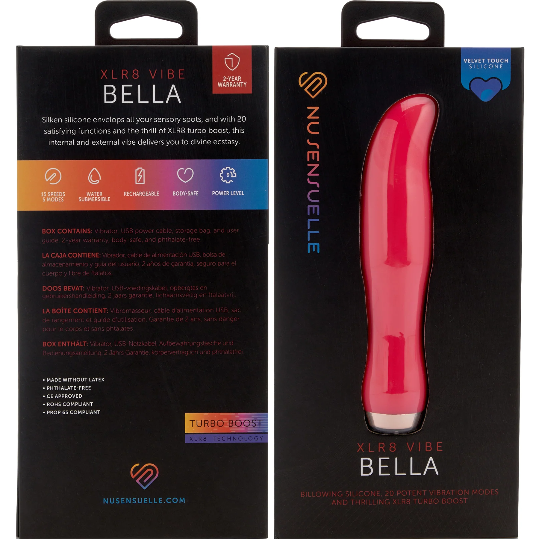 Bella XLR8 Rechargeable Silicone G-Spot Vibrator With Turbo Boost By Nu Sensuelle - Image 11