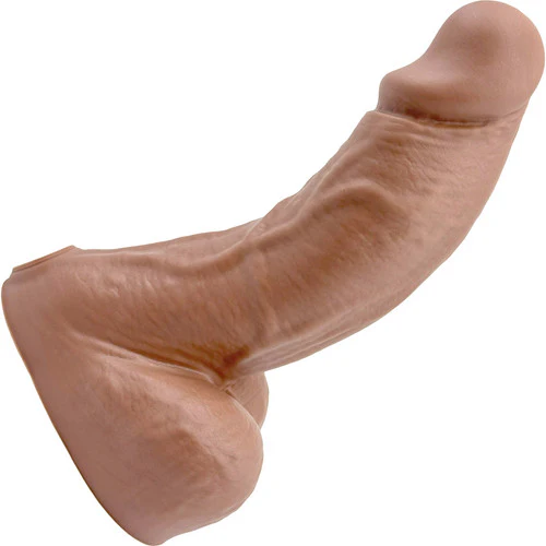 BIG Daddy Dallas Large 8" Platinum Silicone Realistic Dildo By Dee's Big Daddies - Caramel - Image 11